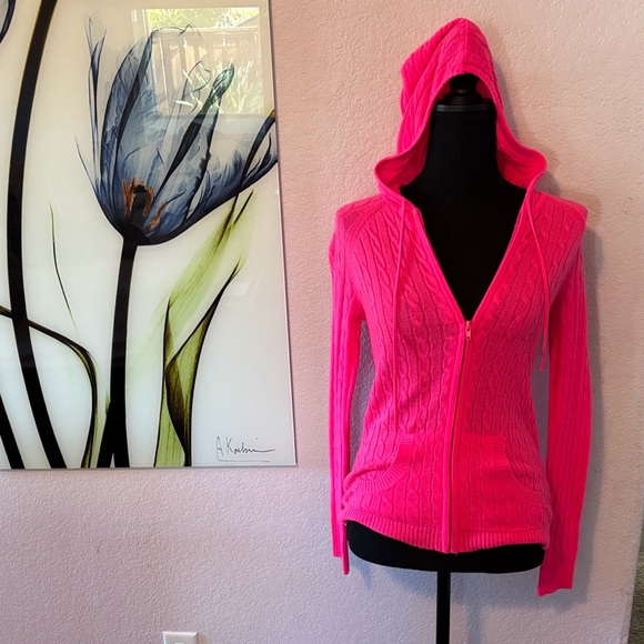 NY&CO women’s pink zip up jacket size XS flawed - Picture 1 of 6